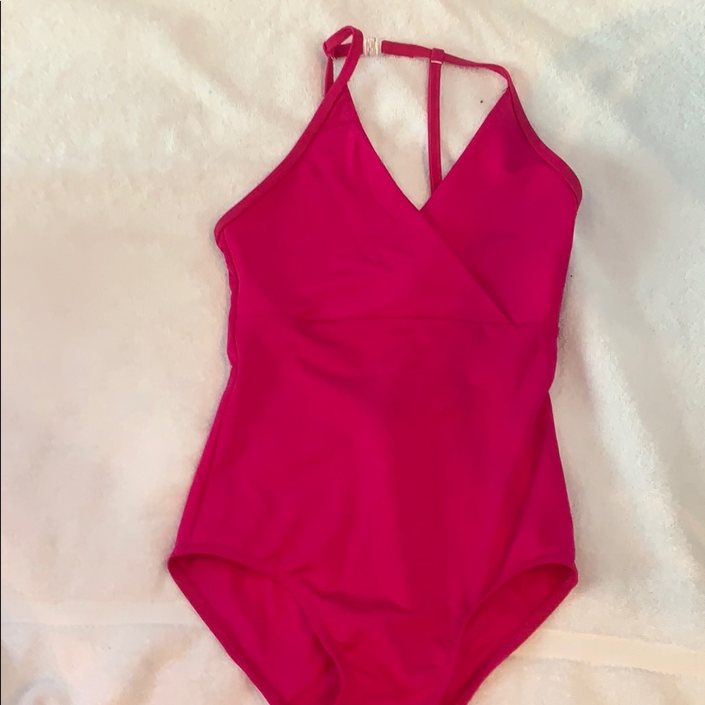 Pink Bullet Pointe X Front Leotard